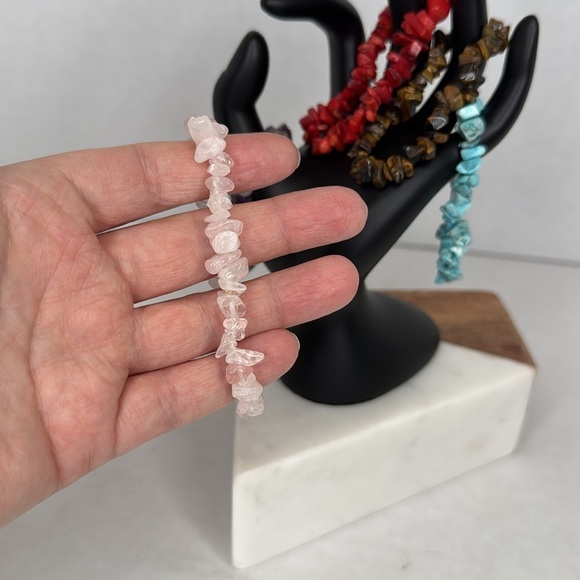 Multicolor Gemstone Stretch Bracelets Set lot C6 - Picture 4 of 5